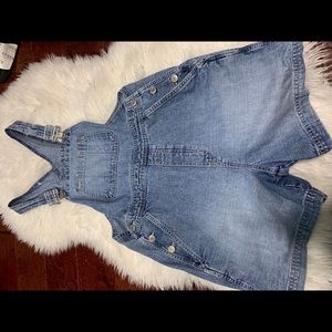 Vintage denim overalls